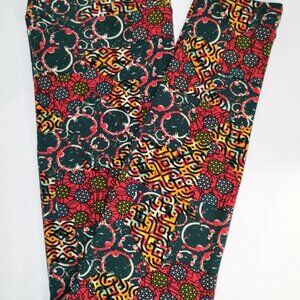 LULAROE Womens Leggings/Pants/Capris: Elastic Waist/Spandex - One Size OS Green